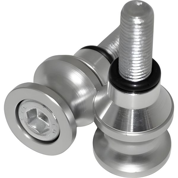 Forniture Per Officina Bobine, Alluminio, Argento, M10 X 1,25 Mm, Coppia-image
