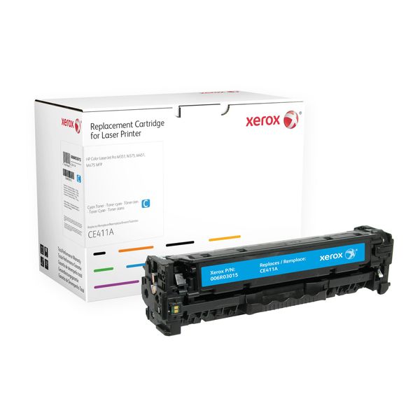 Xerox Cartuccia Toner Ciano. Equivalente A Hp CE411A. Compatibile Con Hp Colour Laserjet M351A, Colour Laserjet M375MFP, Colour Laserjet M451, Colour Laserjet M475 Mfp-image