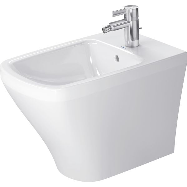 Duravit Bidet Sur Pied Durastyle Back To Wall 57Cm Avec Trop-Plein, Avec Plage De Robinetterie, 1 Trou De Robinetterie, 2284100000, 2284100000-image