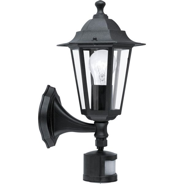 Eglo Applique Da Esterno Laterna 4 Con Rilevatore Di Movimento 60 W Nero 22469-image