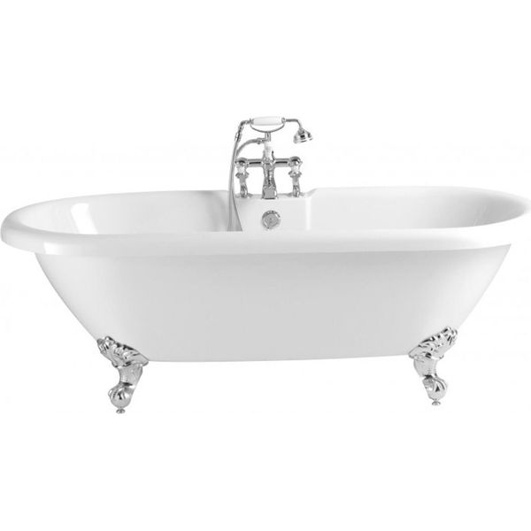 Casa Padrino Vasca Da Bagno Freestanding In Stile Liberty Bianca Modello He-Bab 1495Mm - Vasca Da Bagno Freestanding Retro Antica In Stile Barocco-image