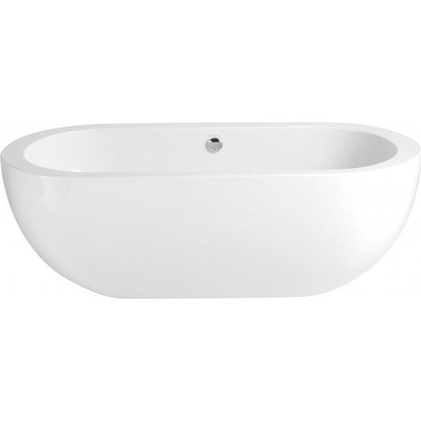 Casa Padrino Vasca Da Bagno Freestanding Art Deco Bianca Modello He-Ele 180 X 85,5 X 60 Cm, Vasca Da Bagno Retro Antica Barocca-image