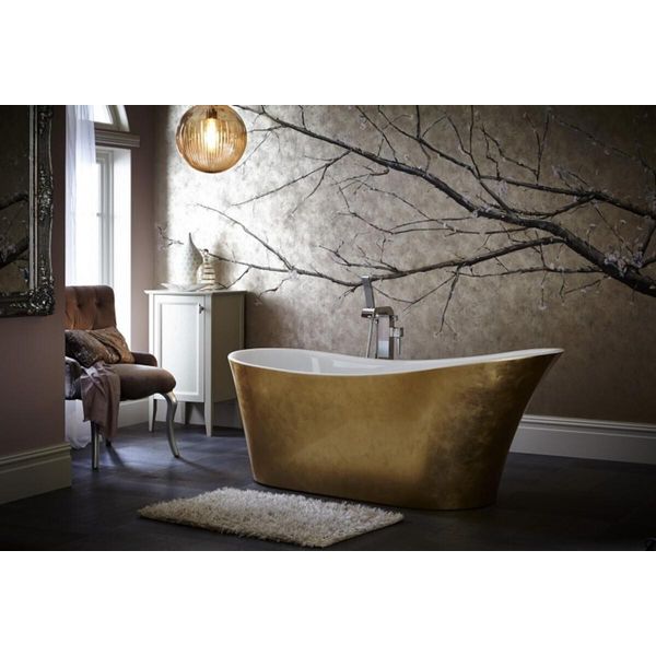 Casa Padrino Vasca Da Bagno Freestanding Art Deco Oro Modello He-Hol 1710Mm - Vasca Da Bagno Freestanding Retro Antico Art Nouveau-image