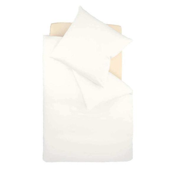 Biancheria Da Letto In Raso Fleuresse Colori 240X220 Cm + 2 Pezzi 80X80 Cm Natura-image