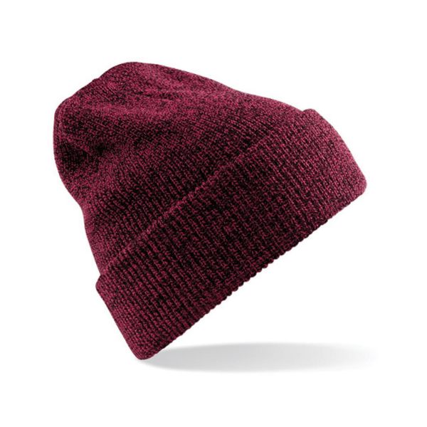 Cappello Invernale Beechfield B425 | Heritage Beanie - Colore: Borgogna Antico - Taglia: Unica-image