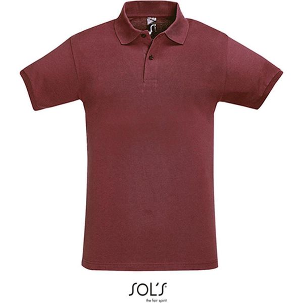 Sols 11346 | Polo Da Uomo Perfetta - Colore: Borgogna - Taglia: 3XL-image