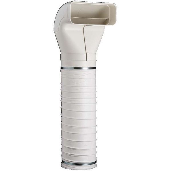 Condotto Piatto Da 222X89Mm A Ø 150Mm, Deviatore Con Tubo Flessibile Da 100Cm-image