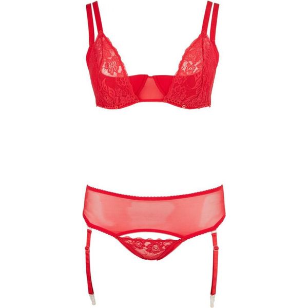 Cottelli Curves - Sexy Set Striptease In Pizzo Rosso 85D/L-image