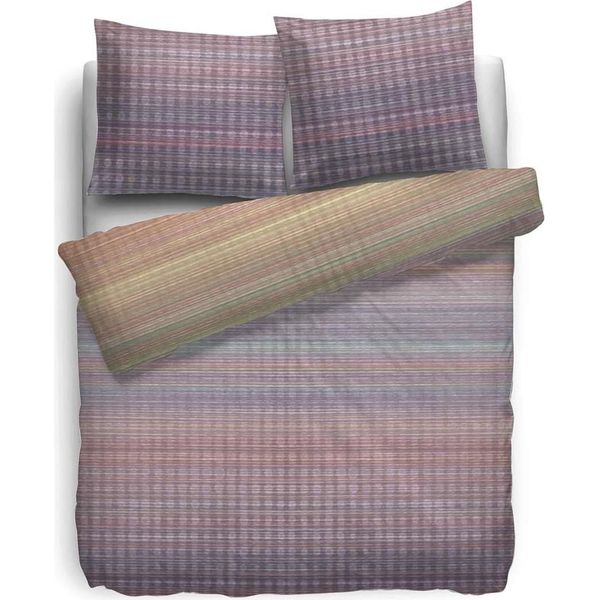 Hnl Biancheria Da Letto In Raso Stripe Gradient Striped Multi 135X200 Cm + 80X80 Cm-image