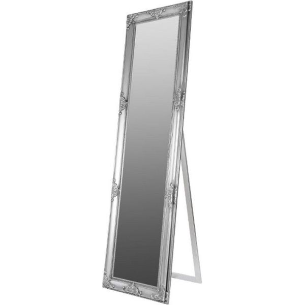Casa Padrino Specchio Barocco In Argento 50 X H. 180 Cm - Specchio Fatto A Mano Con Cornice In Legno E Splendide Decorazioni-image