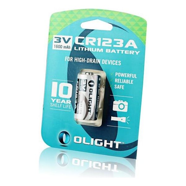 Batteria Al Litio Monouso Olight CR123A 3V Max. 1600Mah, Non Ricaricabile-image
