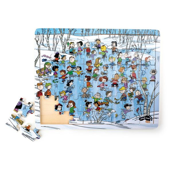 Small Foot Design 4246 Peanuts Puzzle Winter, Bunt, 48-Teilig (1 Set)-image