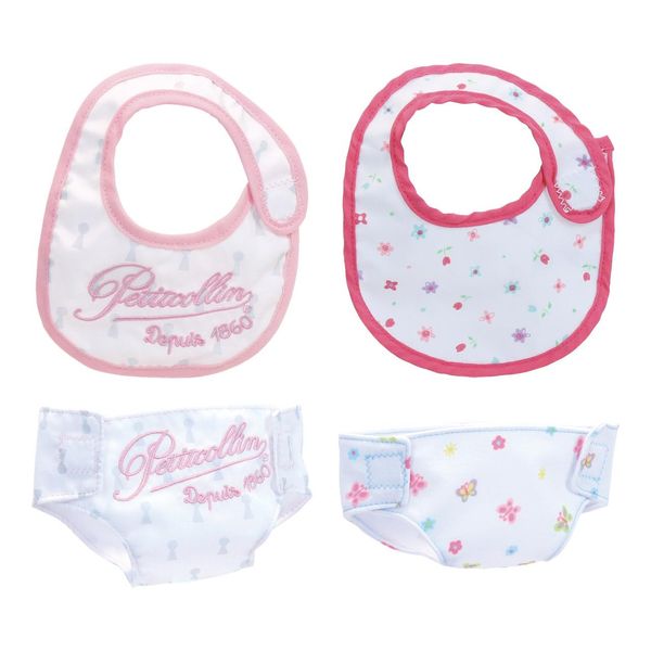 Set Bavaglino E Pannolino Petitcollin (Per Bambola 36-40 Cm)-image