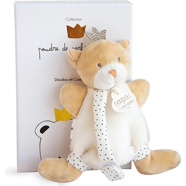 Set Regalo Doudou - Giocattolo Con Porta Ciuccio Orsacchiotto King 15 Cm-image