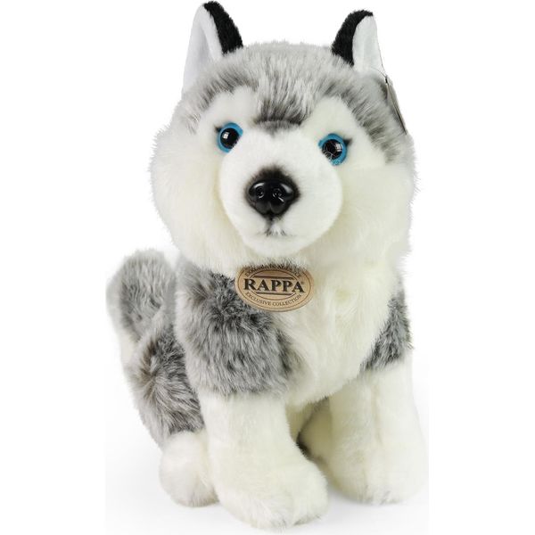 Rappa Peluche Cane Husky Seduto 30 Cm ECO-FRIENDLY-image