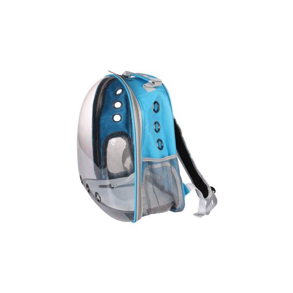 Merco Petbag Zaino Trasparente Per Animali Domestici Azzurro Confezione Da 1 Pz-image