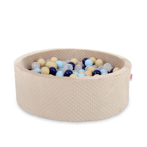 Piscina A Secco In Viscosa H-30 Cm Con 200 Palline - Beige-image