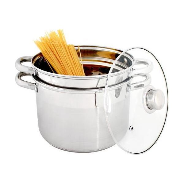 Pentola Per Pasta, Diametro 22 Cm, Acciaio Inox-image