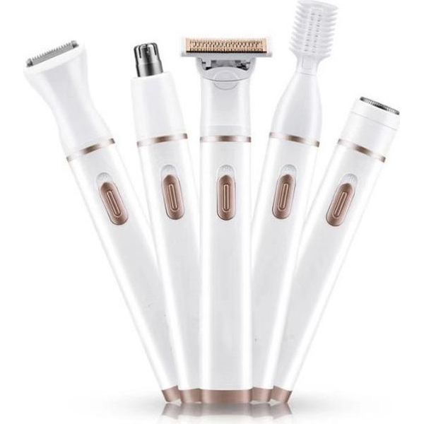 Inf Rasoio Elettrico E Rifinitore Per Donna, 5 In 1-image