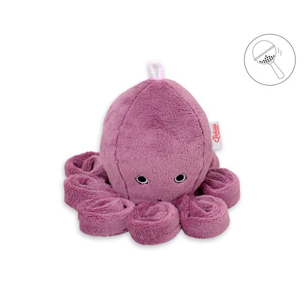 Polipo Coccoloso Per Bambini Con Sonaglio - Rosa Sporco-image