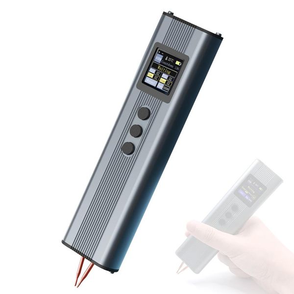 Saldatore A Punti Portatile Con Display Digitale, 11 Livelli E Doppio Impulso - Per Nichel Da 0,1-0,3 Mm E Varie Batterie-image