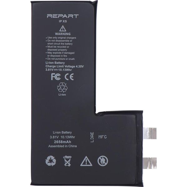 Tradebit Batteria Di Ricambio Compatibile Per Apple Iphone Xs - Li-Ion - 2658 Mah - Senza Cavo Flessibile (Bms)-image