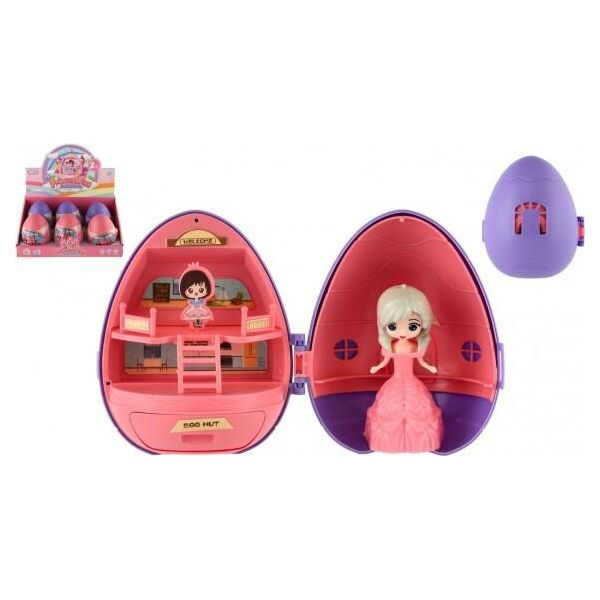 Principessa Nell'uovo In Plastica 11 Cm Con Accessori - Mix Di Colori-image