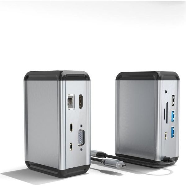 Adattatore Hub USB-C Inf 12In1 Con Hdmi, Vga, Ethernet E Altro Ancora-image
