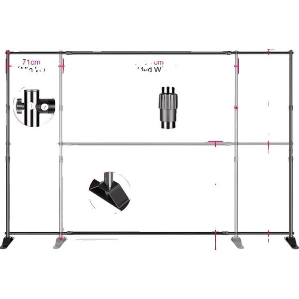 Supporto Per Fondale, Regolabile Per La Fotografia, Struttura Robusta, Doppio 27X34M-image