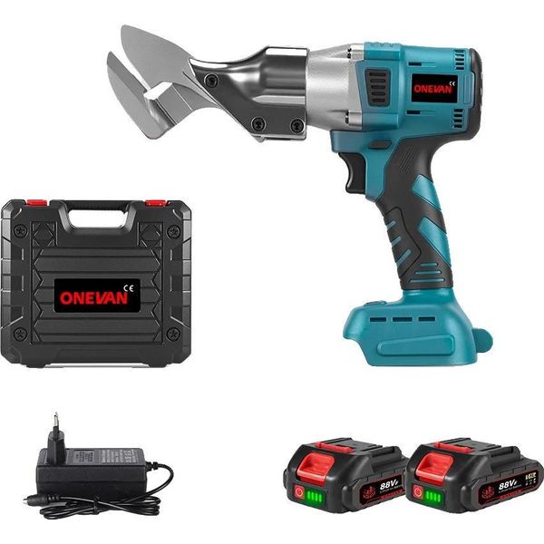Taglierina Elettrica Per Lamiera, Motore Senza Spazzole, Design A Batteria, Set Di 2 Batterie-image