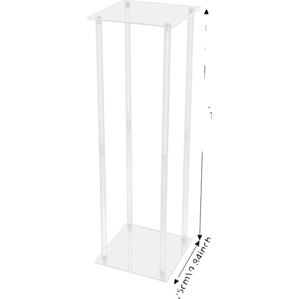Portafiori, Set Da 4 Pezzi, Design Moderno In Acrilico, Trasparente-image