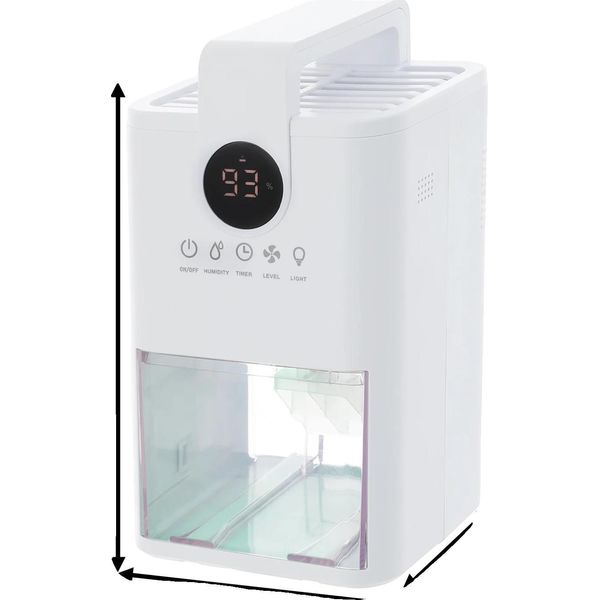 Deumidificatore Elettrico, Design Portatile, Funzione Timer 24 Ore, Bianco, Spina Ue-image
