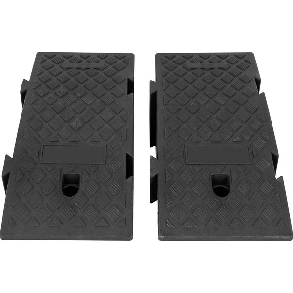 Rampe Di Servizio Per Auto, Struttura In Plastica Resistente, Stabilità Migliorata, Nero-image