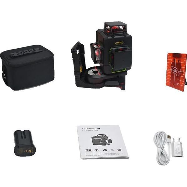 Dispositivo Di Livellamento Laser, Misurazione Su 12 Linee, Batteria Ricaricabile, MD12R-image