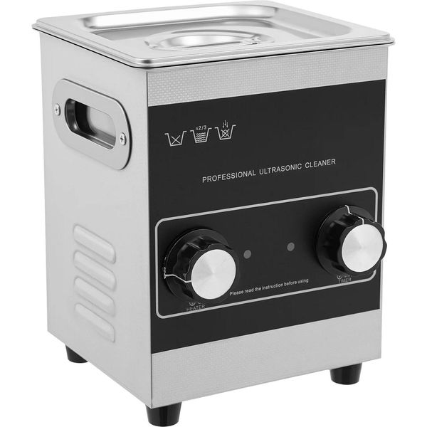 Pulitore A Ultrasuoni, Design Portatile, Efficiente Potere Pulente, Argento, Ue-image