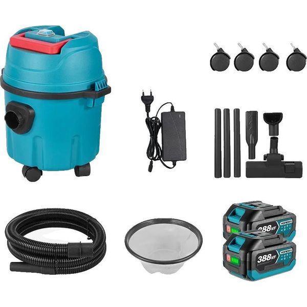 Hoover, Aspirapolvere 3 In 1 A Umido E A Secco, Capacità 10 Litri, 2 Batterie-image