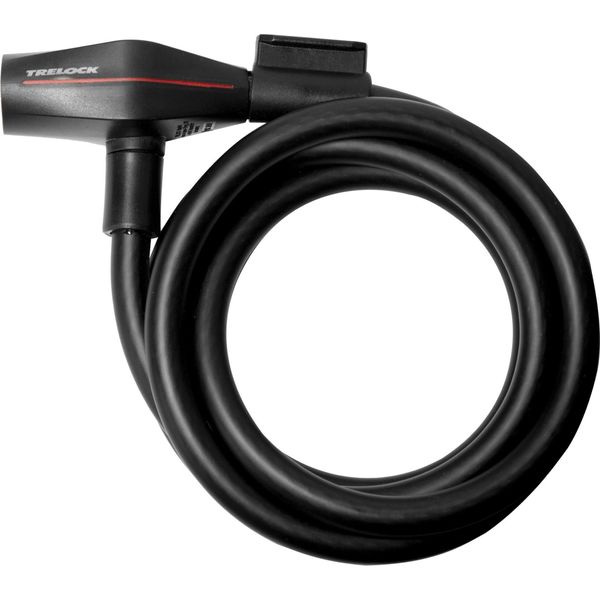 Serratura A Spirale Trelock 180 Cm Ø 10 Mm Sk 210/180, Con Supporto Zk 234, Nero-image