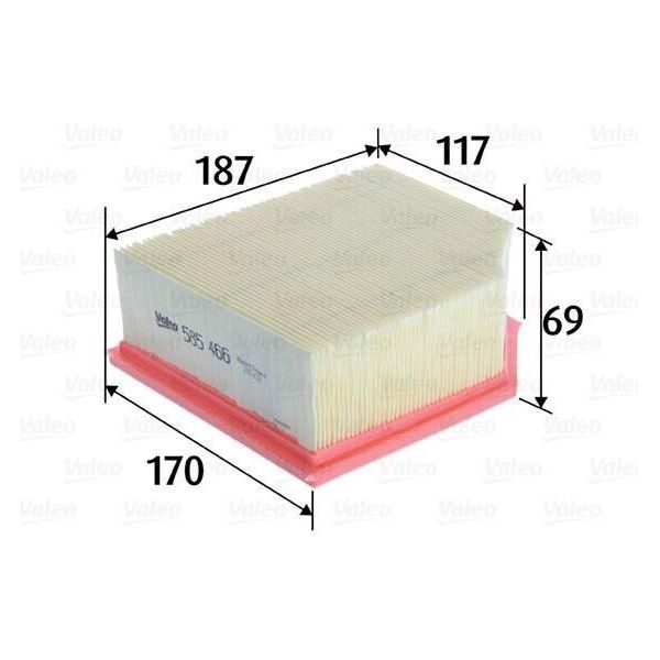 Valeo 585466 - Filtro Aria Oe 1444 Sw Per Berlingo, Partner (5, G)-image