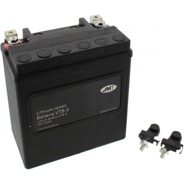 Batteria Jmp Moto VTB-3 V-Twin Jmt Agli Ioni Di Litio Per Harley Davidson Xlx Sportster Forty Eight Xlcx Roadster Xl N Iron L Super Low 500 / 750 / 883-image