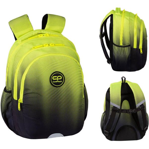 Coolpack Jerry Youth School Backpack Gradient Lemon 3 Compartment 21L-image