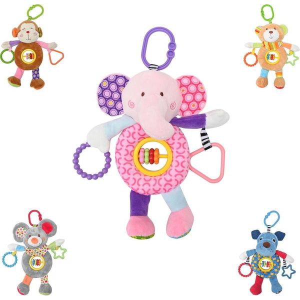 Lorelli Baby Cuddly Toy Peluche Activitiy, Gioco Da Afferrare, Anello C Dalla Nascita Rosa-image