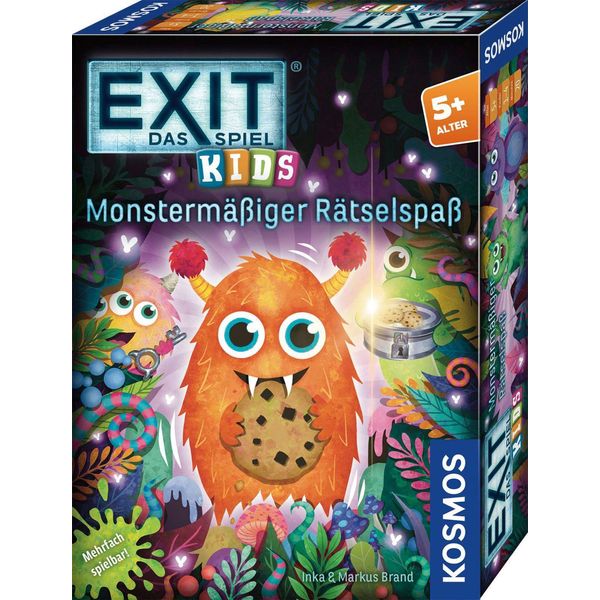 Kosmos Exit Kids MonstermäßIger RäTselspaß, Famlienspiel, RäTselspiel, Escape-Room-Spiel, Kinder, 683733-image