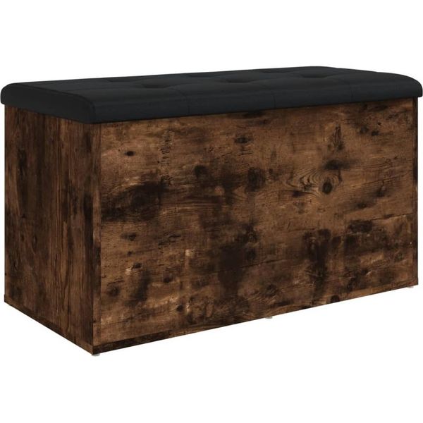 Syfax™ Panca Portaoggetti Rovere Fumo 82X42X45 Cm Legno Multistrato-image