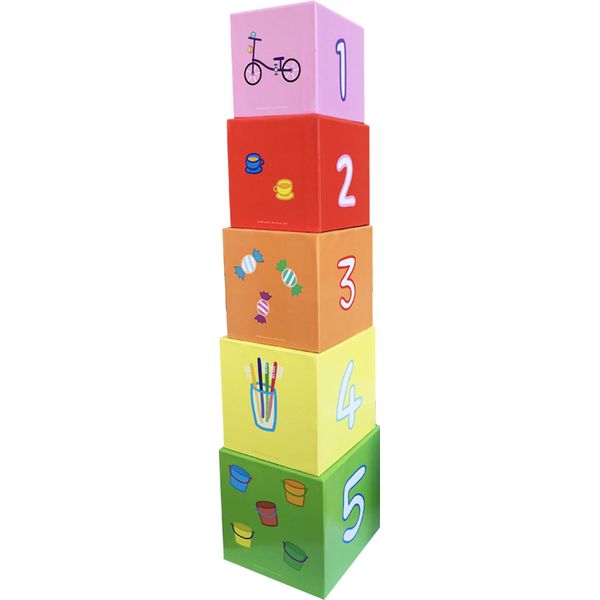 Barbo Toys Peppa Pig Cubo Impilabile Con Figure In Legno-image
