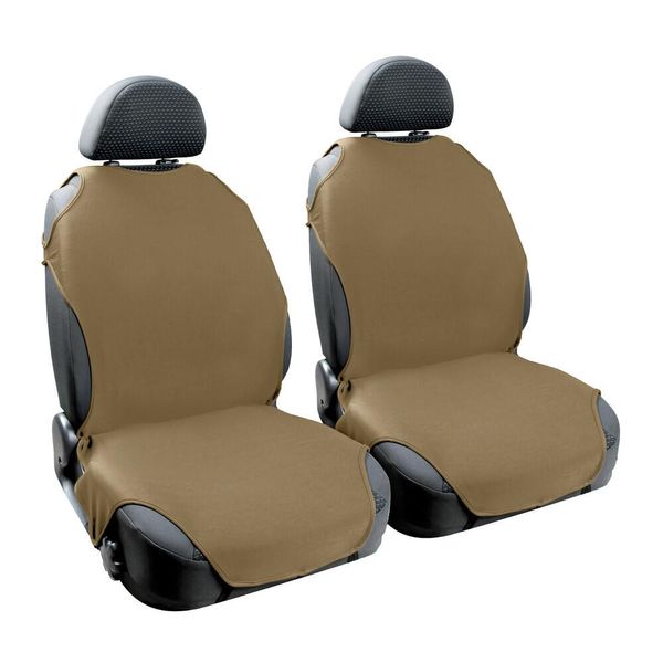 Coprisedili Auto Elasticizzati Lampa T-Shirt Coppia Beige-image