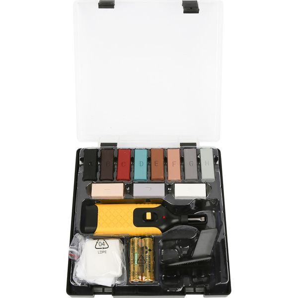 Kit Per La Riparazione Di Piastrelle E Pavimenti In Pietra Clanmacy 17 Pezzi Per La Riparazione Di Pavimenti, Incluso Il Fonditore Di Cera Vasi Da Fiori In Gres Superfici Ceramiche Per La Riparazione-image
