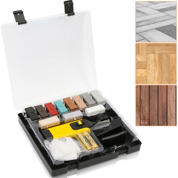 Set Di Riparazione Jopassy Per Piastrelle E Pavimenti In Pietra 17 Pz. Riparazione Pavimenti Incl. Fonditore A Cera Vasi Da Fiori In Gres Superfici In Ceramica Per Riparazione-image