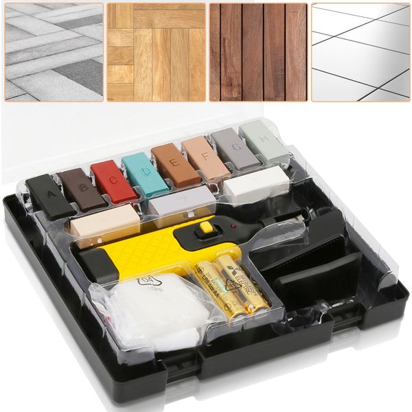 Set Di Riparazione Tolletour Per Piastrelle E Pavimenti In Pietra 17 Pezzi Per La Riparazione Di Pavimenti Incl. Fonditore Di Cera Vasi Da Fiori In Gres Superfici In Ceramica Per La Riparazione-image