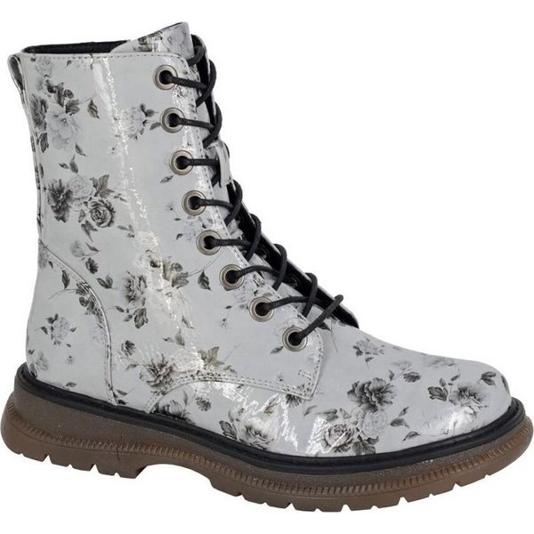 Cipriata - Stivaletti Donna "Annetta"", Floreali,Poliuretanolucido DF2405 (38 Eu) (Grigio)"-image