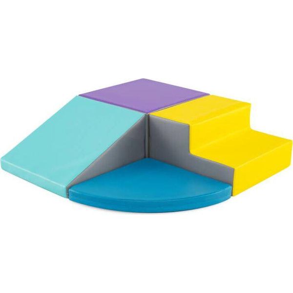 Costway Set Di Giochi In Gommapiuma Per Bambini Che Si Arrampicano E Gattonano, Set Di Giocattoli Da Costruzione Morbidi Per I Più Piccoli Per Lo Sviluppo-image